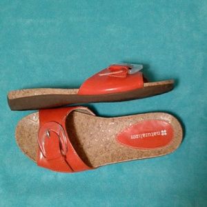 NATURALIZER  Tangerine Orange  Sandals  5 1/2  Med
